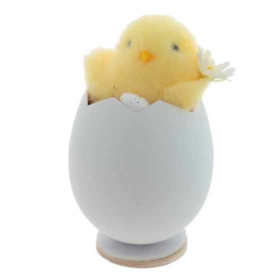 Фигурка декоративная &quot;Цыпленок&quot; (блок 6 шт), L6 W6 H10,5 см, 3в.