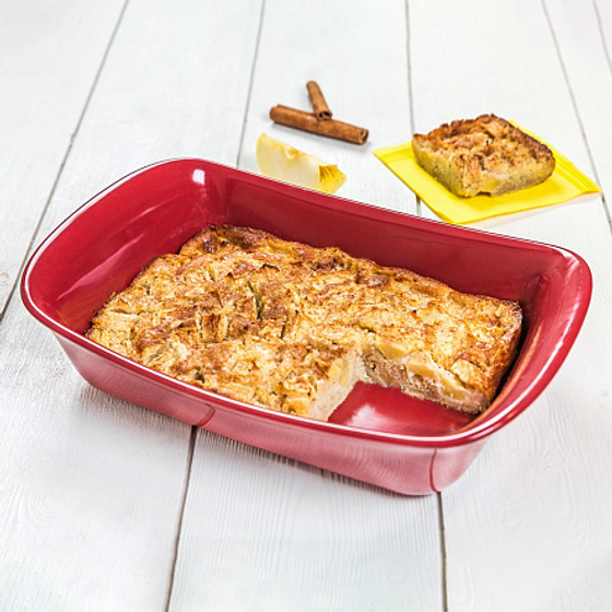 Форма для запекания Supreme Red квадратная 24см керамика