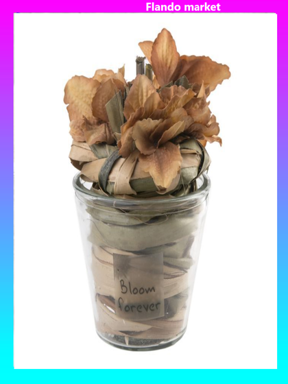 !09 Декоративная композиция Оранжевая, 12,5x12,5x18 см.