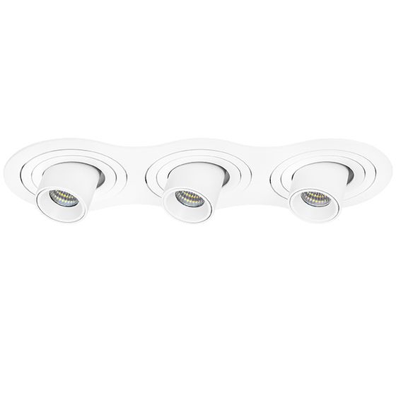 i636162 Светильник INTERO TUBO LED 7W*3 360LM*3 60G БЕЛЫЙ 3000K (217636+217162+217162+217162)