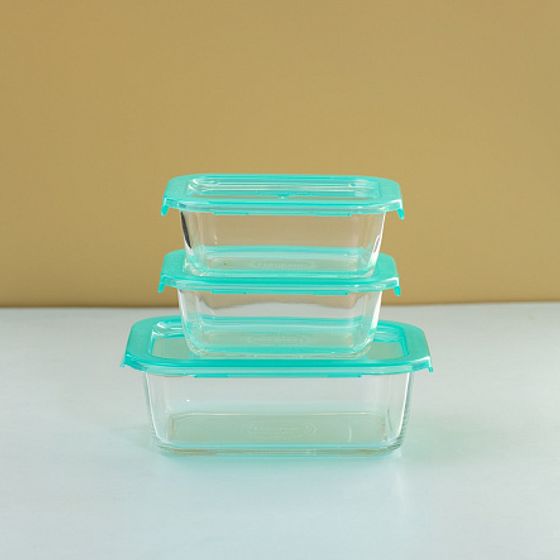 Набор контейнеров KEEP&#39;N&#39;BOX 3 предмета (380млх2, 820мл)  термосумка (тюркуаз)