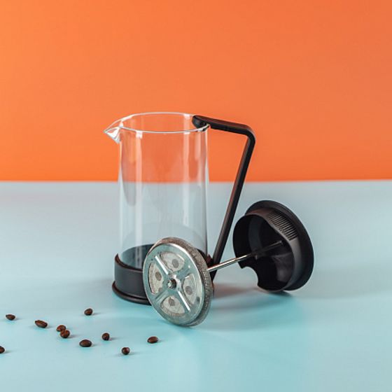 Набор для горячих напитков УЮТНЫЙ ВЕЧЕР 3пр (френч-пресс  термобокал 2шт)