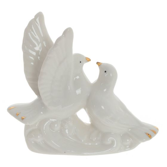 Фигурка декоративная "Голуби", L10 W3,5 H9 см