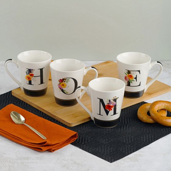 Набор кружек HOME 4шт 300мл