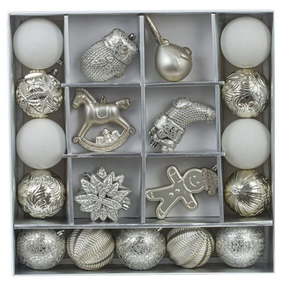 Набор из 20шт Украшение новогоднее &quot;Шар&quot;, L40 W8 H40 см