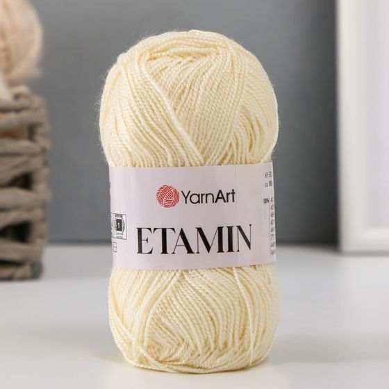 Пряжа &quot;Etamin&quot; 100% акрил 180м/30гр (423 экрю)