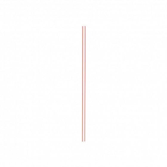 Соломка питьевая в полоску 21см 500шт (12723)