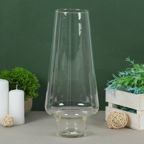 Ваза «Гала» средняя, 1.1 л, d=8 см, 30×13.5 см, стекло, прозрачная