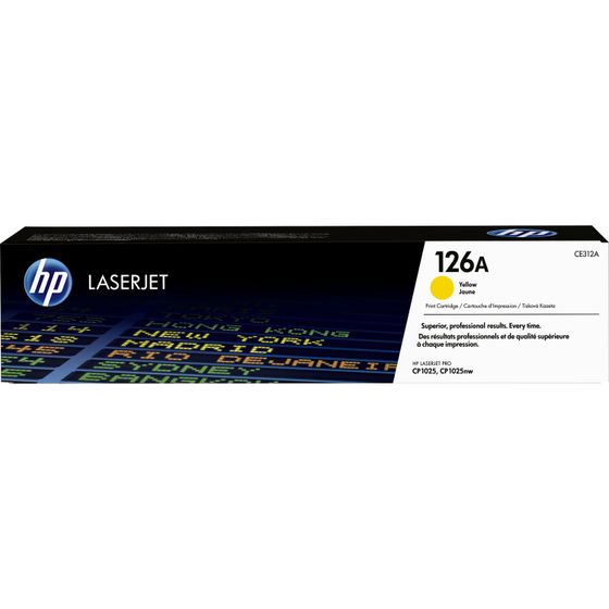 Картридж лазерный HP 126A CE312A желтый (1000стр.) для HP LJ CP1025