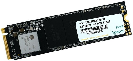 Накопитель SSD 512Gb Apacer PCI-E x4 M.2 2280 AP512GAS2280P4-1