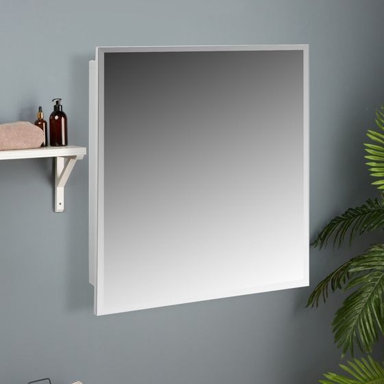 Зеркало-шкаф для ванной комнаты &quot;ЕШЗ- 550&quot; , белый, 55 х 60 х 12 см
