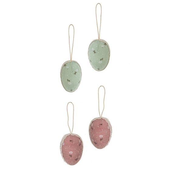 Набор из 2-х изделий декоративных подвесных &quot;Яйцо&quot; (4*6), Д12 Ш4 В14 см,дизайн микс