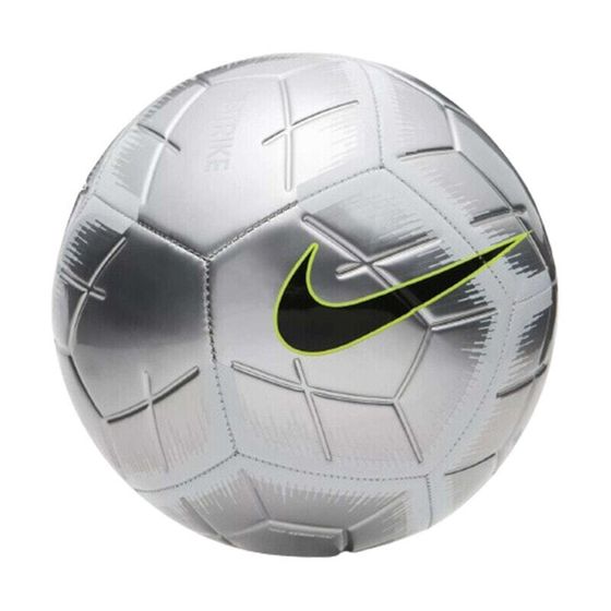 Nike Size 5 Ball Soccer PU Unisex Silver Black