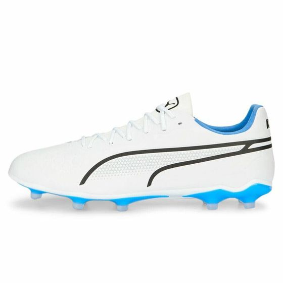 Футбольные бутсы Puma Ultra 5 Match It + Mid белые детские