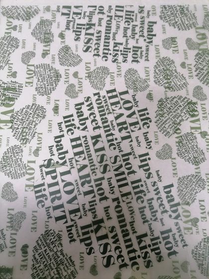 !09 Калька для цветов вощёная "Хорошее настроение", цвет зеленый, 0,5 х 9 м.