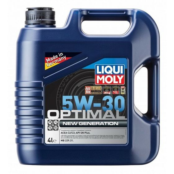 Масло моторное LiquiMoly Optimal New Generation 5W-30 SN Plus C2/C3, НС-синтетическое, 4 л   1028457