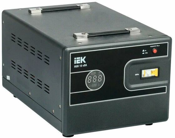 Стабилизатор напряжения IEK Hub 10000Вт 10000ВА черный