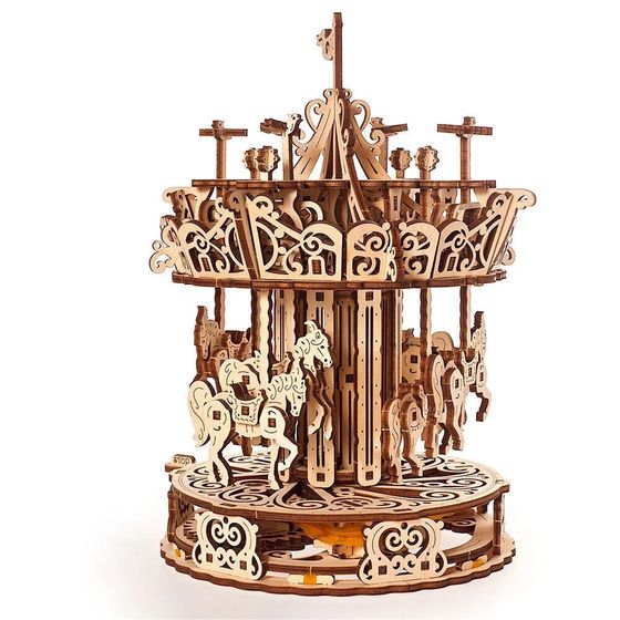 UGEARS Carousel Wooden Mechanical Model