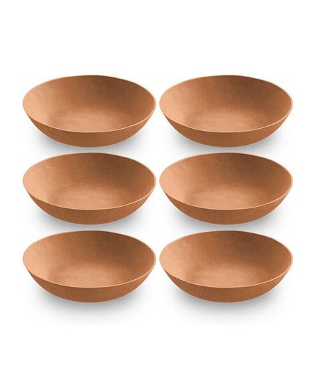 9&quot; Planta 6-Piece Low Bowl Set, 25 oz