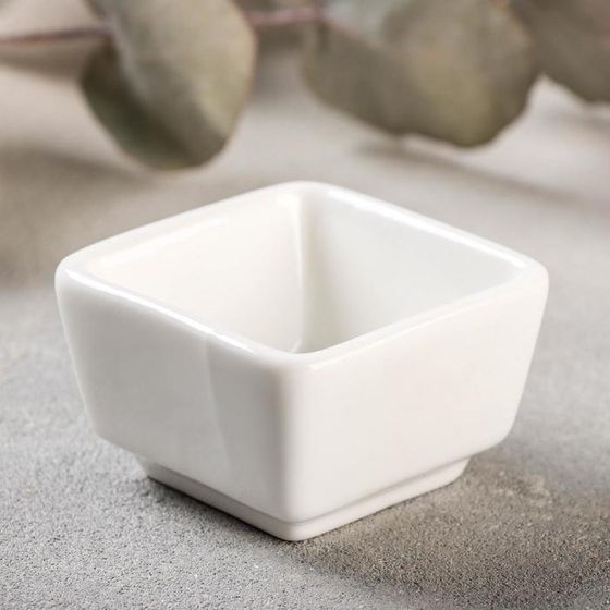 !09 Соусник фарфоровый 2 штуки Magistro «Бланш», 50 мл, цвет белый