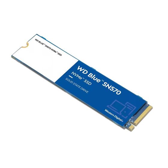 Накопитель SSD 500Gb WD PCI-E M.2 SN570 NVMe TLC Скорость записи 2300 Мб/сек. Скорость чтения 3500 Мб/сек. 2.38mm