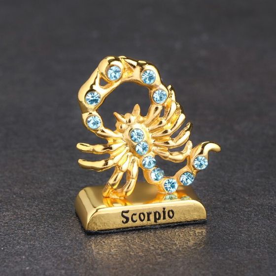 Сувенир знак зодиака &quot;Скорпион&quot;, с кристаллами
