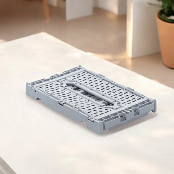 Корзина для хранения складная CASSA S серая 4л