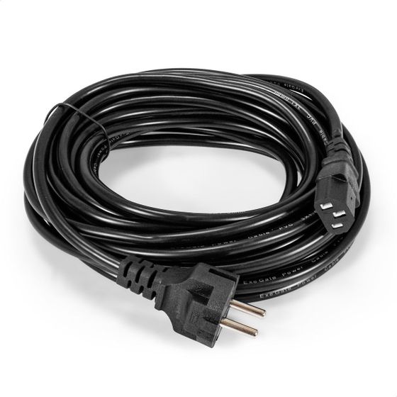 Кабель питания ExeGate Power PC-10P VDE-250V-3*1.0mm2 10м Schuko - IEC 320 C13 черный (EP280657RUS)