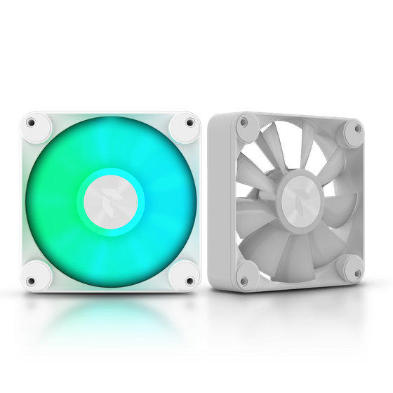 Вентилятор APNX FP1-140 PWM белый 140x30мм ARGB 1300rpm 4-pin