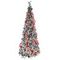 Ёлка искусств с подсвет от сети, L60 W60 H180, 150LED, 58 шаров + банты, экспресс сборка