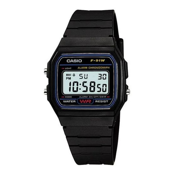 CASIO F-91W-1CR watch