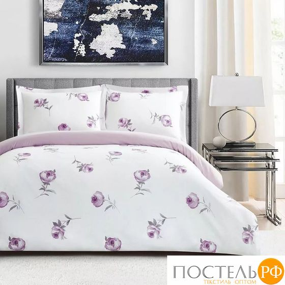 Постельное Белье Arya Simple Living Сатин 2 Сп. 200x220 Heather Cиреневый