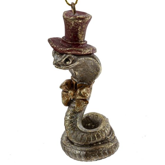 Фигурка декоративная подвесная &quot;Змея&quot;, L4 W3,5 H7 см, 6в.