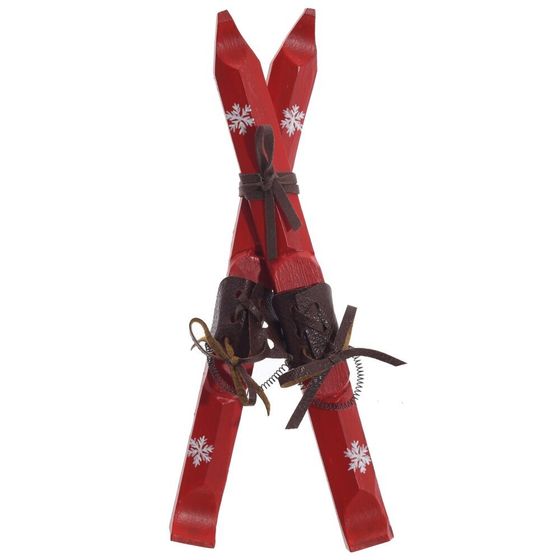 Изделие декоративное подвесное &quot;Лыжи&quot;, L23 W7 H5 см, 2в.