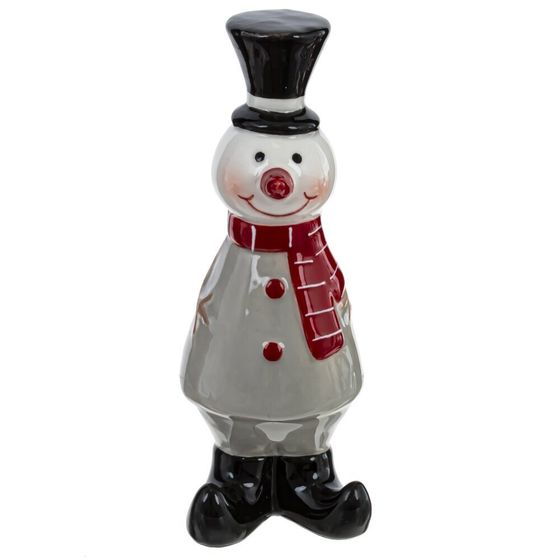 Фигурка декоративная &quot;Снеговик&quot;, L3,5 W3,5 H9,5 см, 3в.