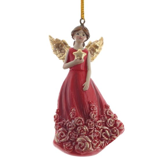Фигурка декоративная подвеная "Ангел",   L5 W3,5 H9,5 см, 2в.