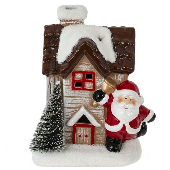 Фигурка декоративная &quot;Домик&quot; с подсветкой (2хLR44), L13 W9 H15 см