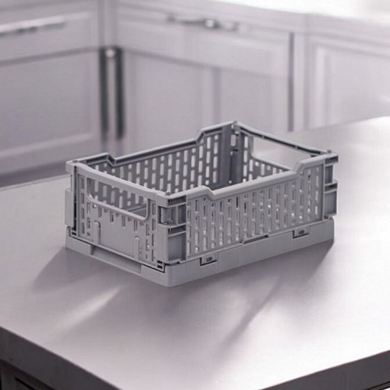 Корзинка для хранения складная CASSA XS зелёная 0.66л