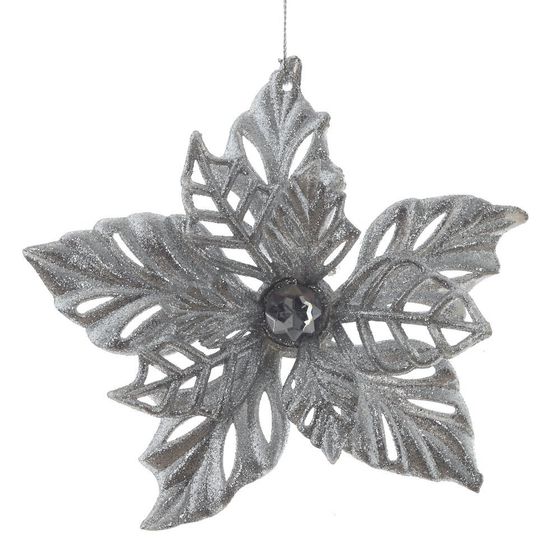 Украшение новогоднее &quot;Пуансеттия&quot;, L14 W4 H14 см, 4в.