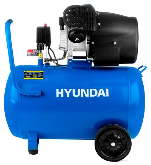 Компрессор масляный поршневой Hyundai HYC 40100 400л/мин 8Бар 2200Вт синий