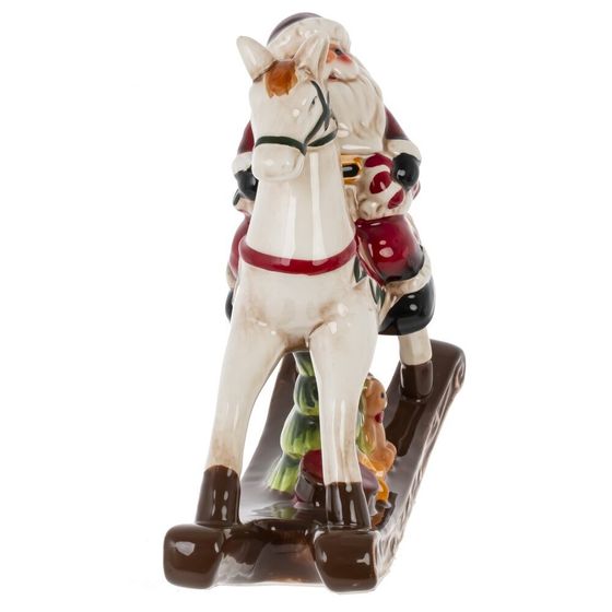 Фигурка декоративная &quot;Санта на лошадке&quot;, L23 W7 H20 см