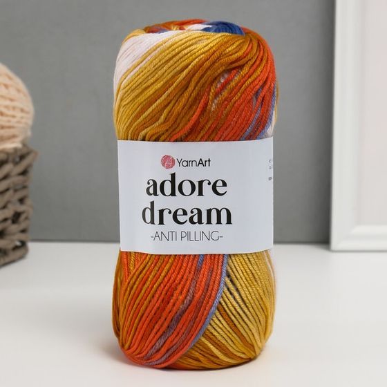 Пряжа &quot;Adore Dream&quot; 100% акрил антипиллинг 280м/100г (1065 беж-джинс)