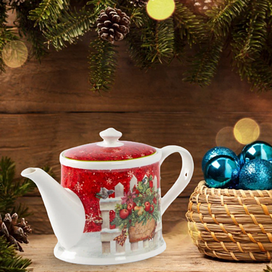 Чайник заварочный РОЖДЕСТВЕНСКИЕ ЯБЛОКИ 600мл