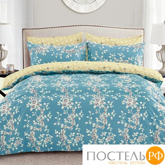 КПБ CL HOME Поплин &quot;Pure Cotton&quot; двуспальный 175*215*1 200*220*1(±5) 70*70*2(±2) в ПВХ 20/259-PC/CL