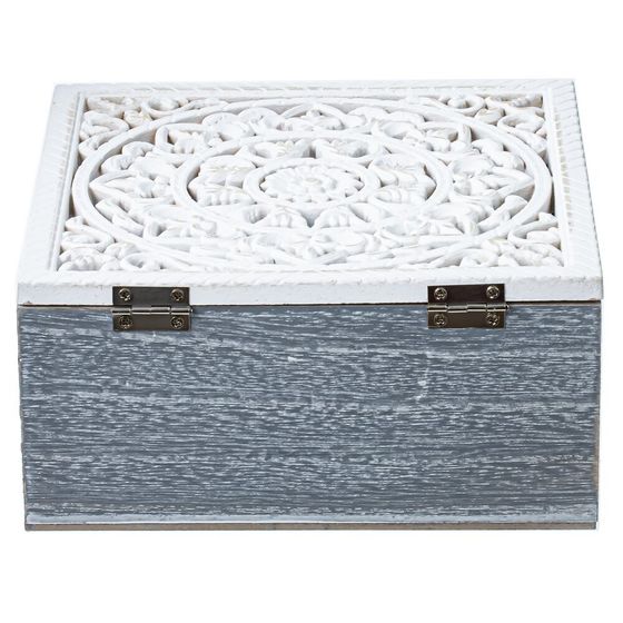 Шкатулка, L18 W18 H8,5 см