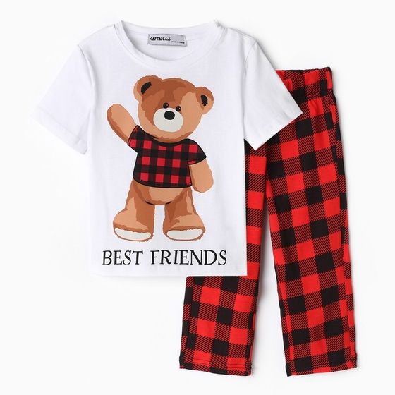 Пижама детская KAFTAN Best friends р.28 (86-92)