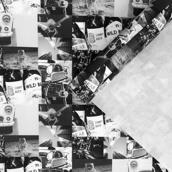 !09 Бумага (набор 3 листа) упаковочная крафтовая: "Самому важному", 50 х 70 см. (2 листа) + «ЧБ фото», 50 х 70 см. (1 лист)