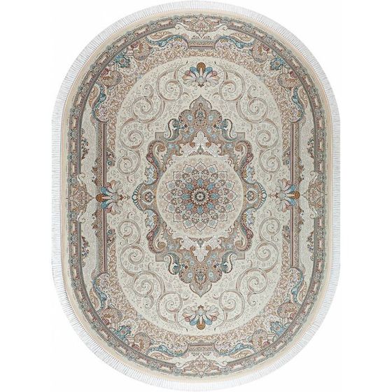 Ковёр овальный Mashad 1500 G144, размер 80x150 см