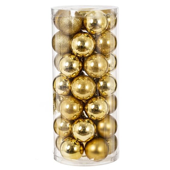 Набор из 35шт Украшение новогоднее &quot;Шар&quot;, D 6 см, L16 W16 H36 см