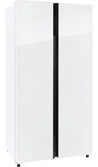 Холодильник NordFrost RFS 525DX NFGW inverter, белое мерцающее стекло (Side-by-Side)